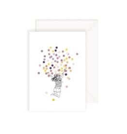 My lovely things Wenskaart - Confetti Coloured - Postkaart + Envelop