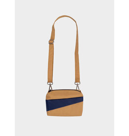 Susan Bijl Bum Bag S,  Camel & Navy - 13 x 18,5 x 6,5 cm