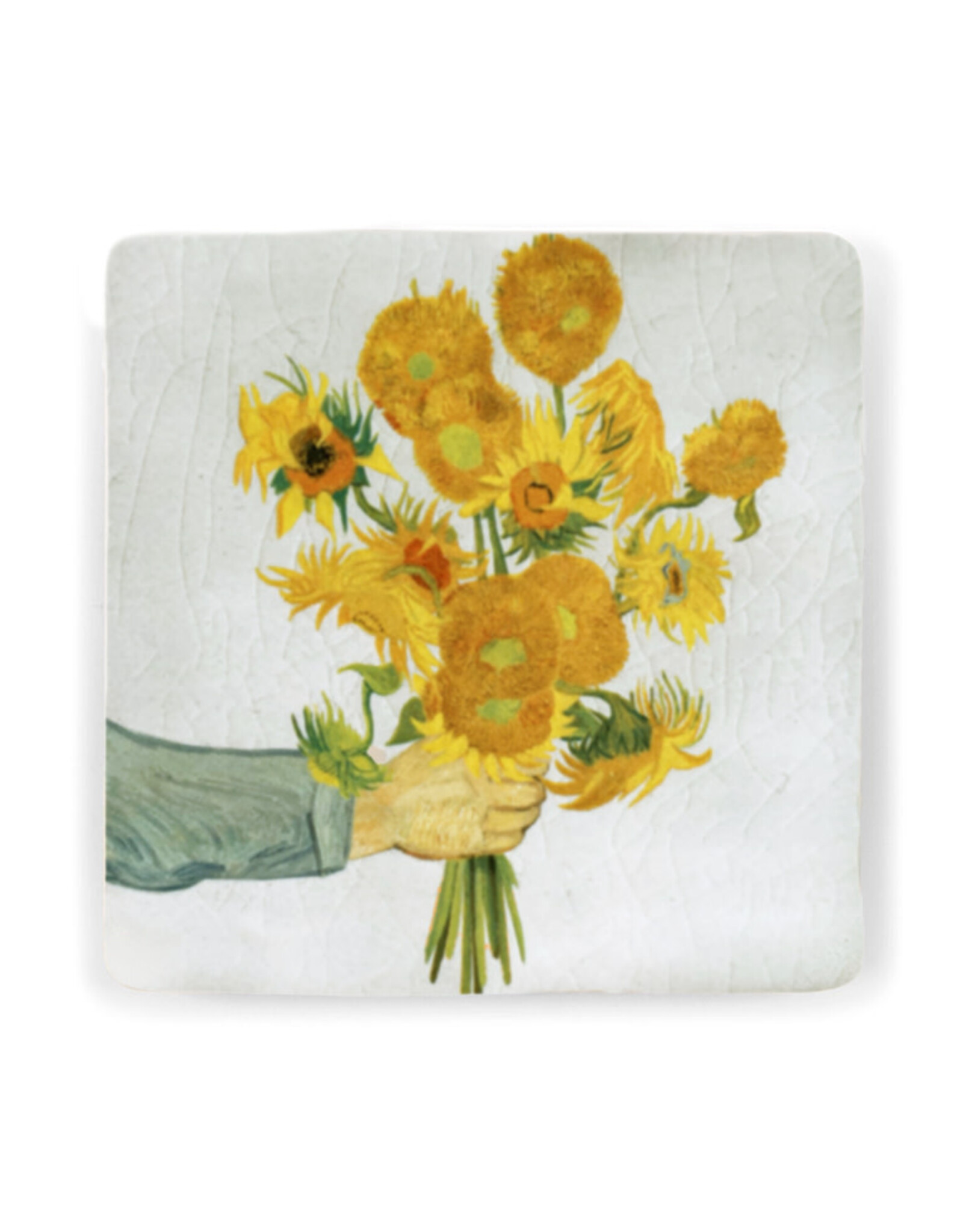 Storytiles Mini Tegel / Magneet -  Sunflowers from me to you  - 6 x 6 cm