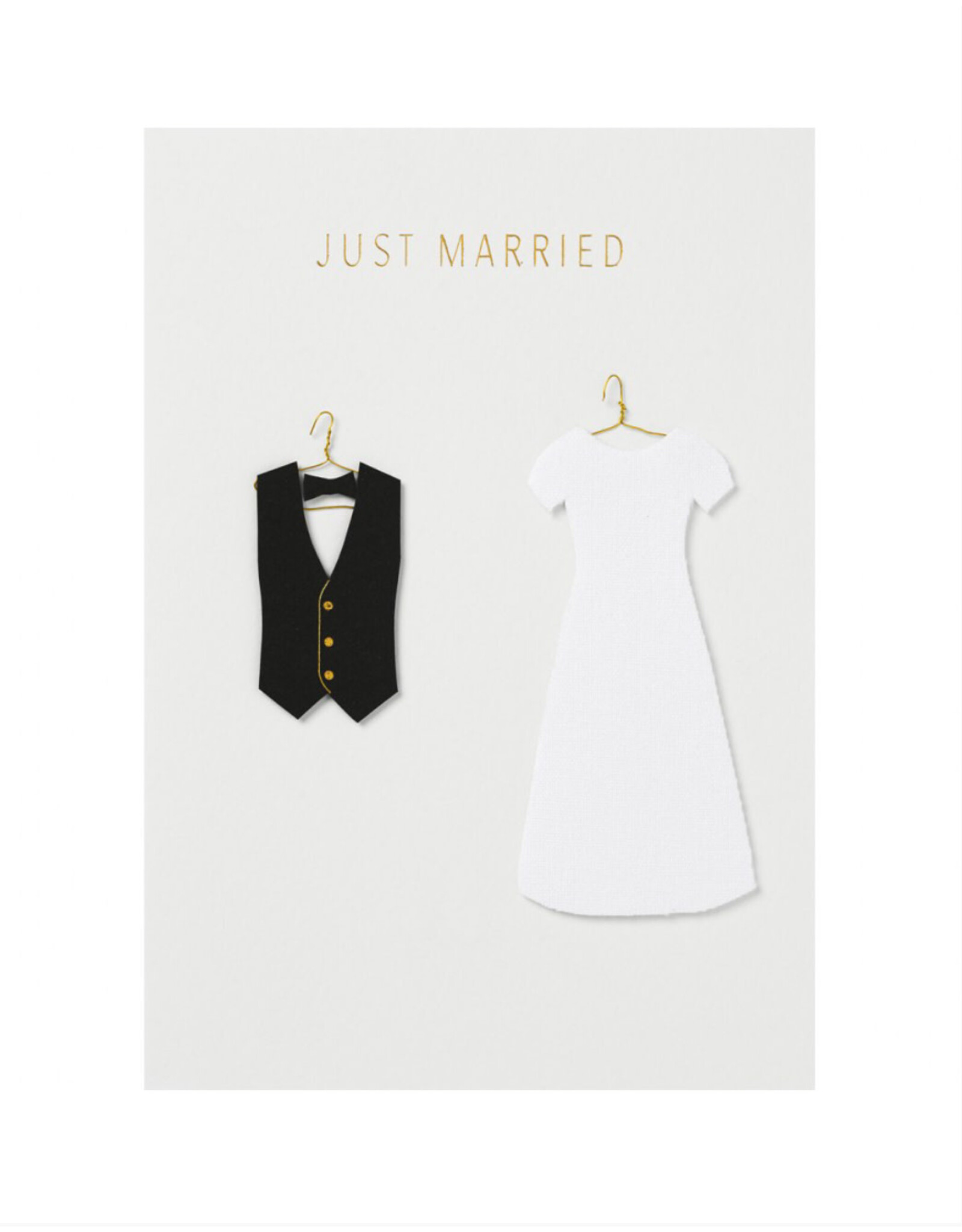 Raeder Wenskaart - Just Married - Dubbele kaart met envelop