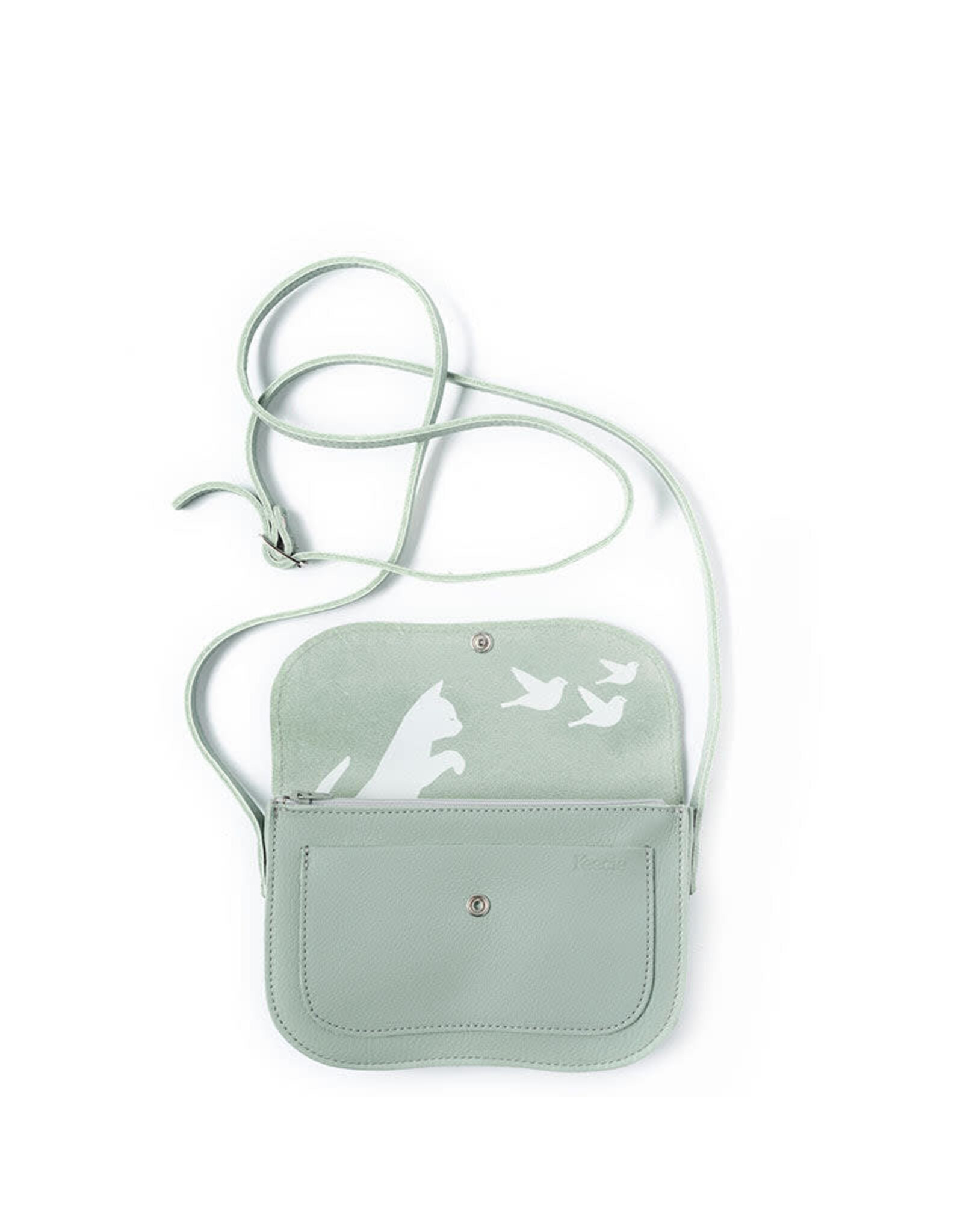 Keecie Cat Chase Bag, Dusty Green