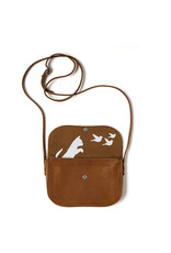 Keecie Cat Chase Bag, Cognac Used Look