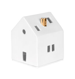 Raeder Lichthuisje M - Gouden schoorsteentje - 8 x 8 x 10,5cm