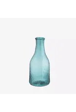 Madam Stoltz Vaas - Gerecycleerd glas - Licht Blauwgroen - Ø 7x16 cm