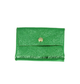 Les Cleias Dubbele Portemonnee - Emerald Green - 10 x 7 cm