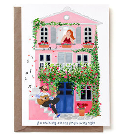 Reddish Design Wenskaart - If i could sing - Dubbele kaart + Envelope