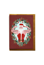 Reddish Design Wenskaart - Kerst - Santa Strong - Dubbele kaart + Envelope - 10 x 15cm