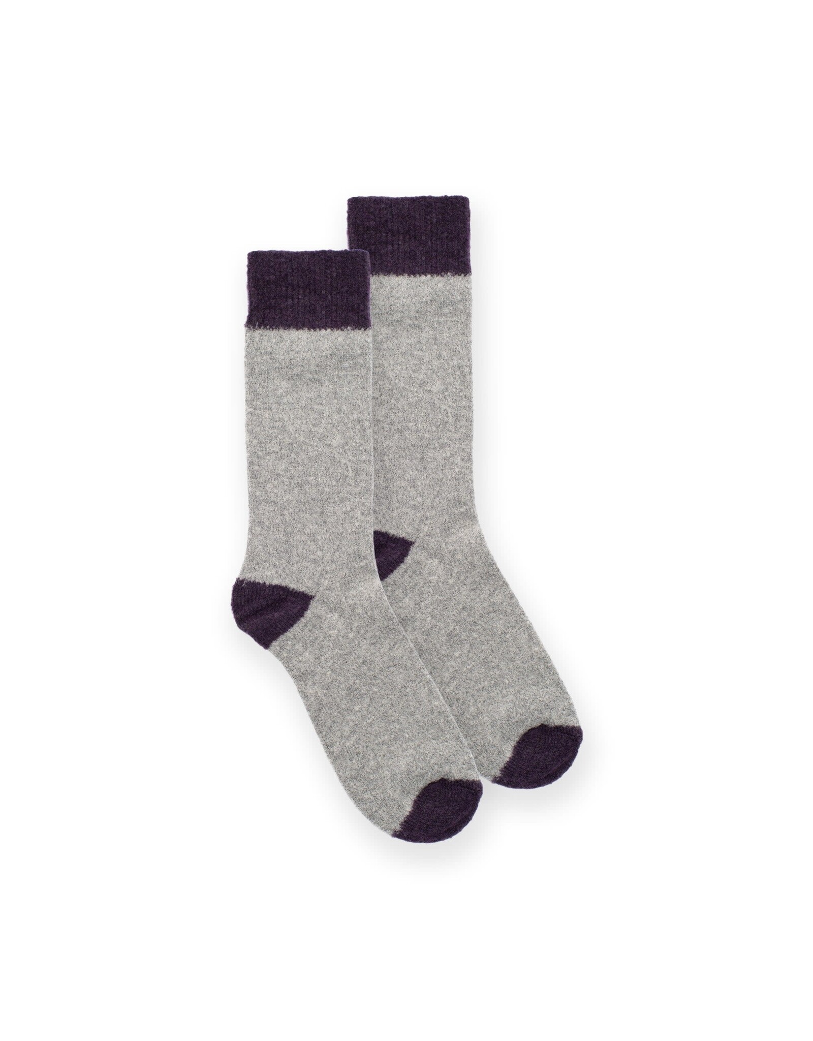 Wolvis Socks - Grey, Plum