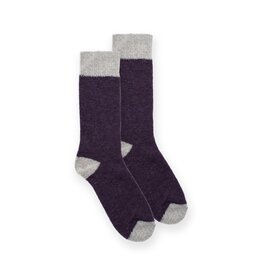 Wolvis Socks - Plum, Grey