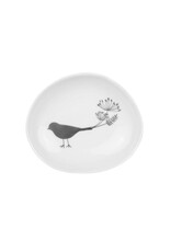 Raeder Bord Wonderland - 3st - Zilver Vogel -  9 x 5,5 cm tot 11 x 11cm