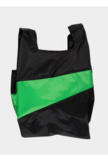 Susan Bijl Shopping bag L, Black & Greenscreen - 37,5 x 69 x 34cm