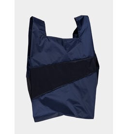 Susan Bijl Shopping bag L, Navy & Water - 37,5 x 69 x 34cm