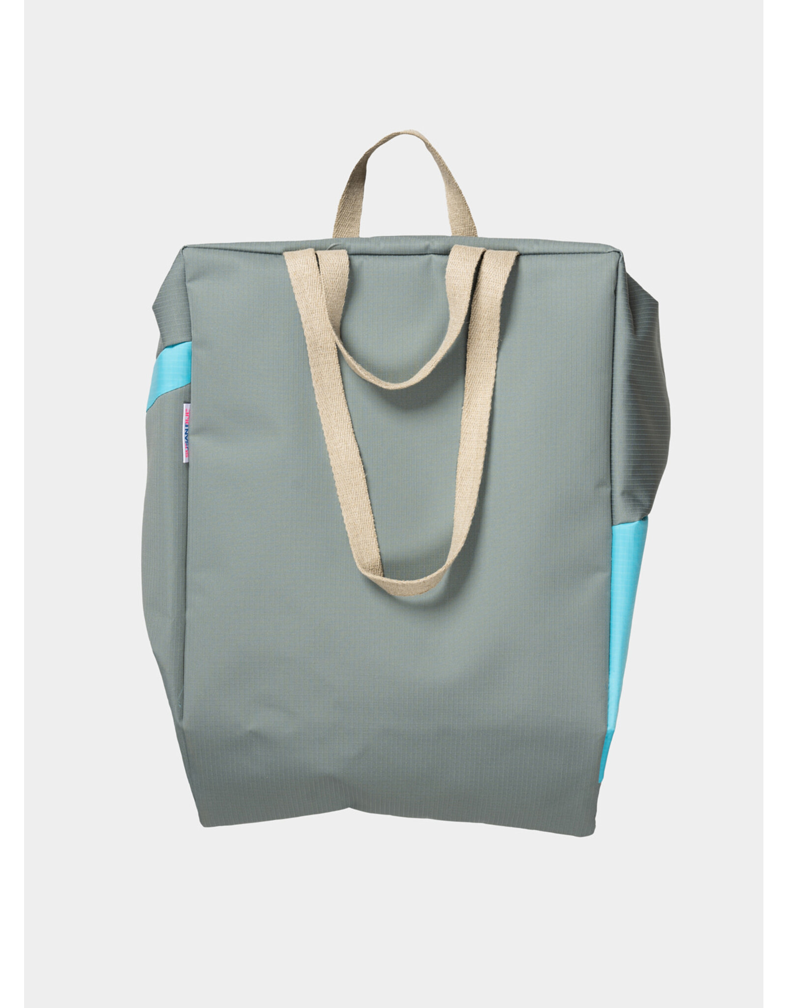 Susan Bijl Tote Bag L, Grey & Key Blue - 37 x 56 x 26 cm