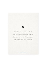 Vlinderkusjes Wenskaart - Er wordt aan je gedacht - Postkaart + Envelop