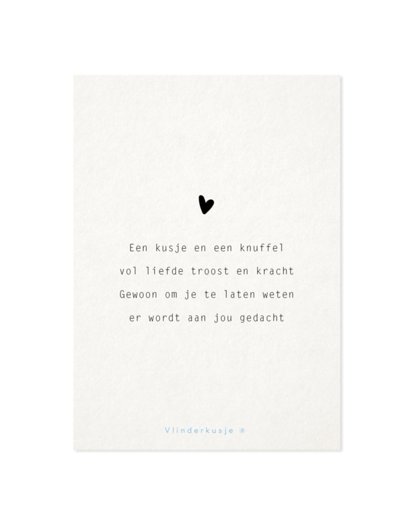 Vlinderkusjes Wenskaart - Er wordt aan je gedacht - Postkaart + Envelop