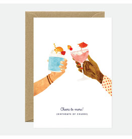 All The Ways to Say Wenskaart - Cheers to more - Dubbele kaart + Envelop