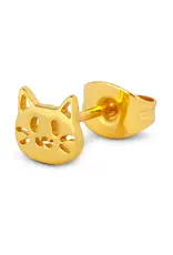 Lulu Copenhagen Oorbel Stud - Kitty - Goud - Single