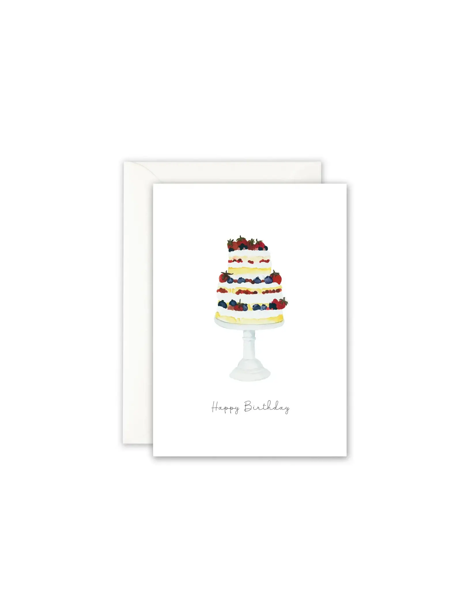 Leo La Douce Wenskaart - Cake for Celebration - Dubbele kaart + Envelop