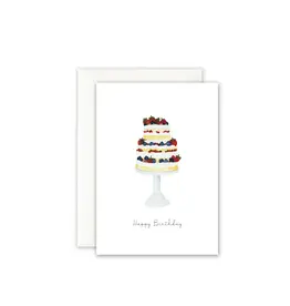 Leo La Douce Wenskaart - Cake for Celebration - Dubbele kaart + Envelop