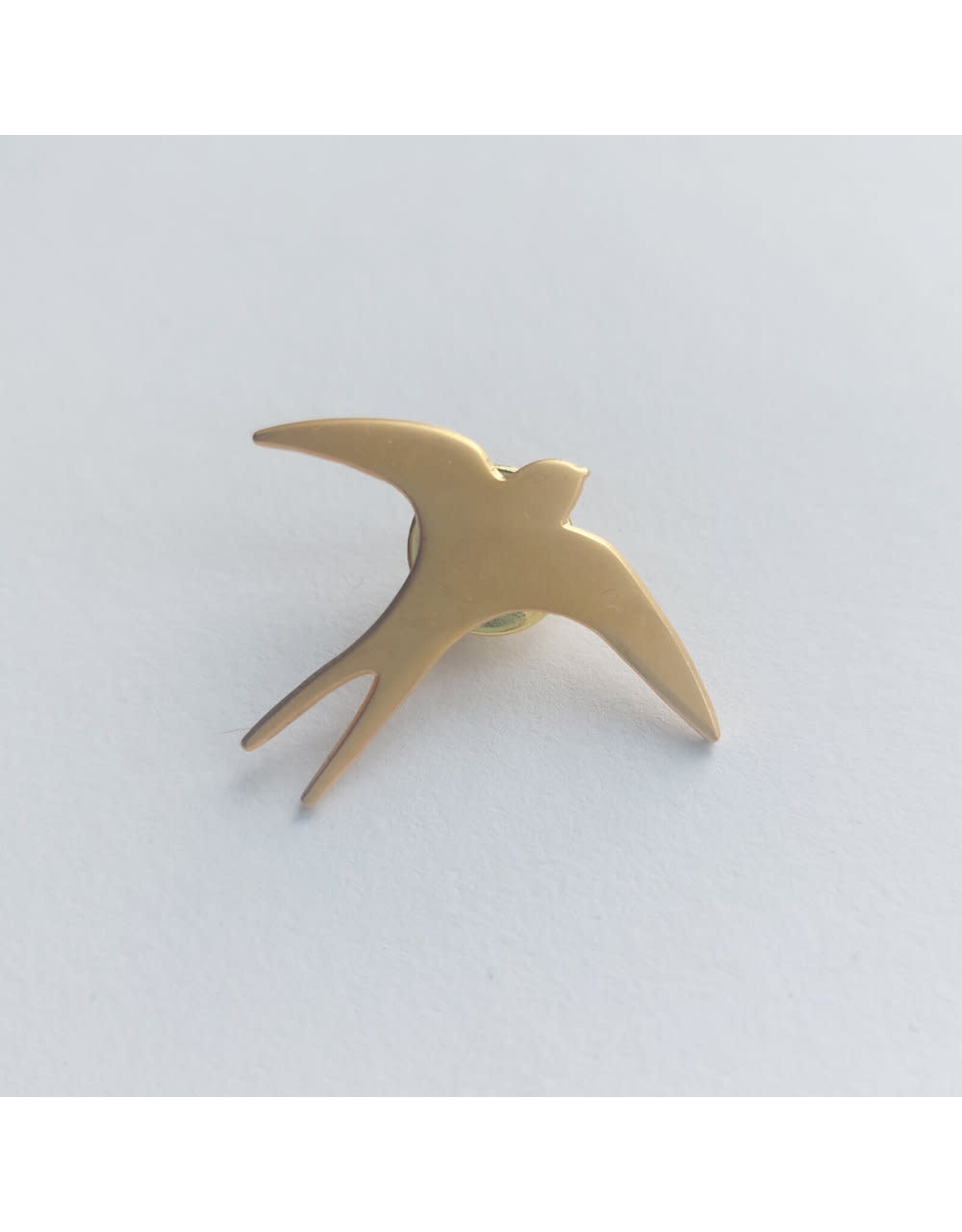 Poussière des rues Pin Hirondelle - Messing - Ø 2,5cm