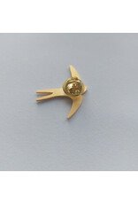 Poussière des rues Pin Hirondelle - Messing - Ø 2,5cm