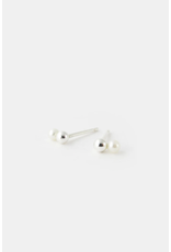 Studio MHL Oorbel MHL - Druppel, Witte parel - 6mm - Zilver925