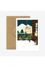 All The Ways to Say Wenskaart - Kerst - Xmas Chalet - Dubbele kaart + Envelop