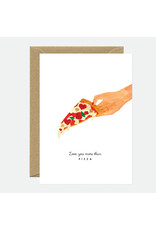 All The Ways to Say Wenskaart - Love you pizza - Dubbele kaart + Envelop