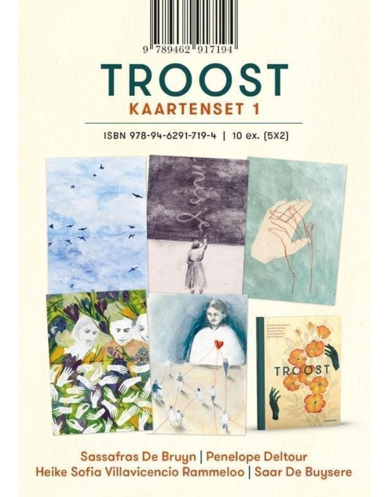 De Eenhoorn Uitgeverij Troostkaarten 1 - 10st (5x2)