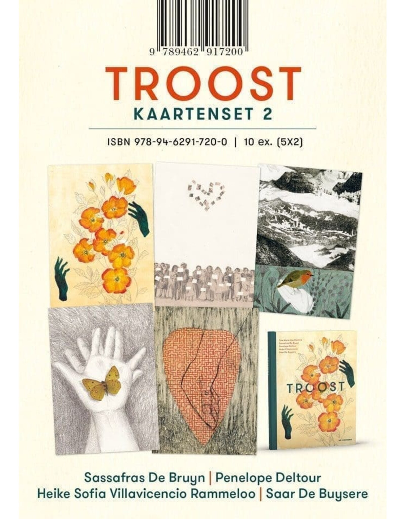 De Eenhoorn Uitgeverij Troostkaarten 2 - 10st (5x2)