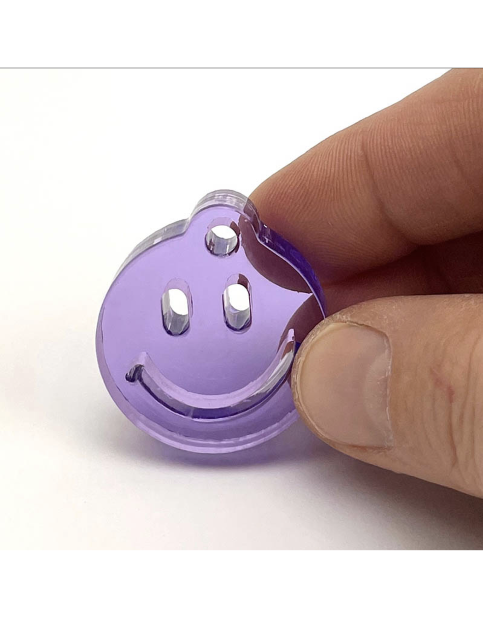 Mo Ma Tai Sleutelhanger Smiley - Transparent Purple