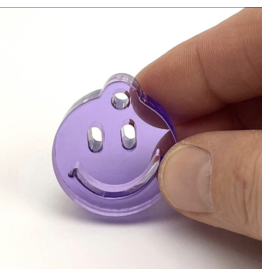 Mo Ma Tai Sleutelhanger Smiley - Transparent Purple