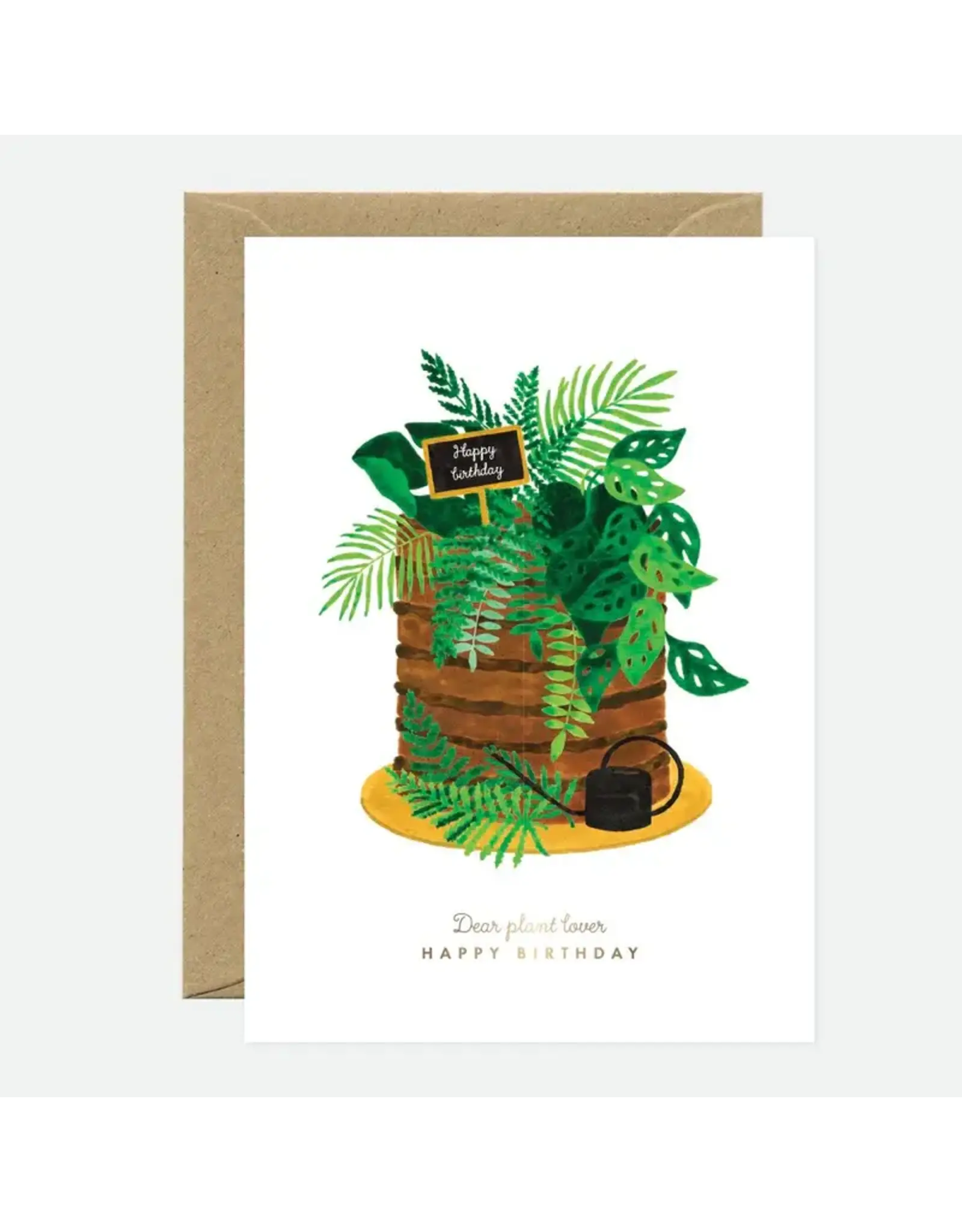 All The Ways to Say Wenskaart - Gold Jungle day - Dubbele kaart + Envelop
