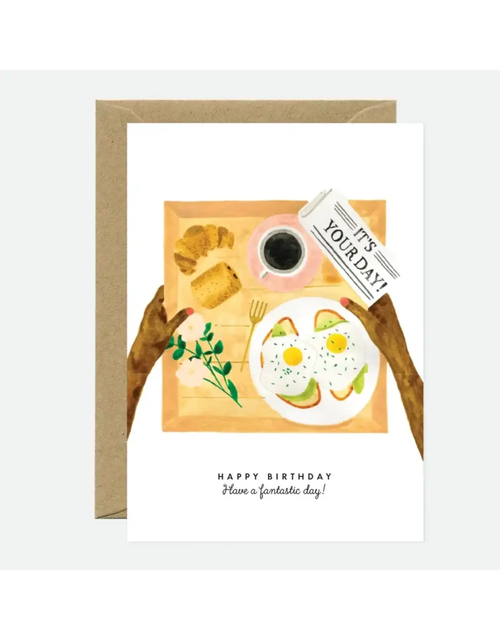 All The Ways to Say Wenskaart - Your day breakfast - Dubbele kaart + Envelop