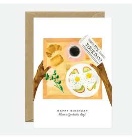 All The Ways to Say Wenskaart - Your day breakfast - Dubbele kaart + Envelop