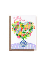 Reddish Design Wenskaart - Mom Flower Bouquet - Dubbele kaart + Envelop