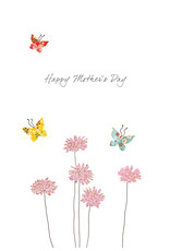 Eloise Hall Wenskaart - Mother's Day Daisies - Dubbele kaart + Envelop