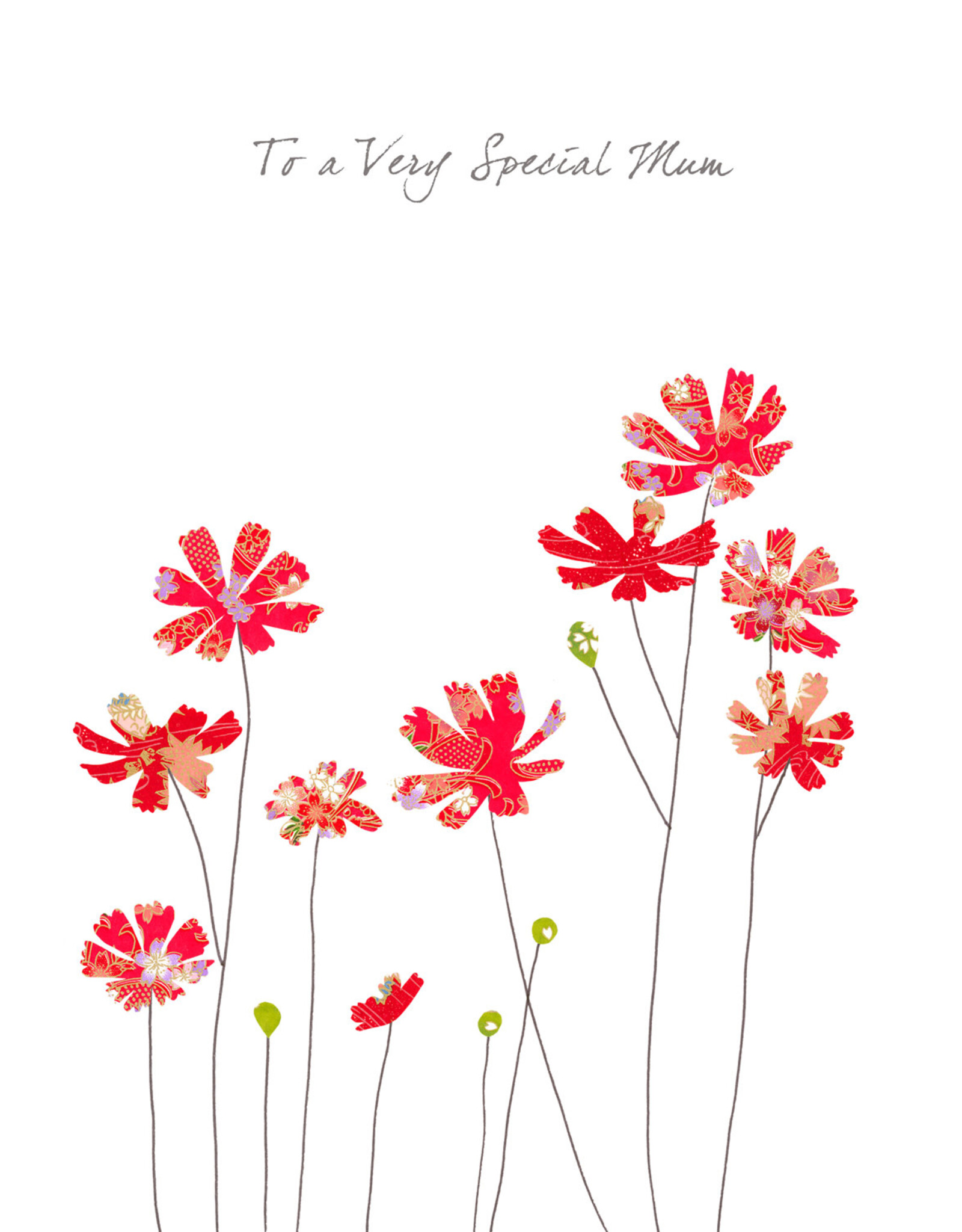 Eloise Hall Wenskaart - Mothers Day Cosmos - Dubbele kaart + Envelop