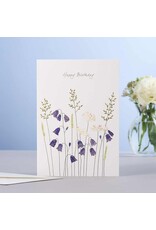 Eloise Hall Wenskaart - Harebells  & Daisies, Birthday  - Dubbele Kaart + Envelop