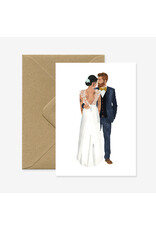 All The Ways to Say Wenskaart - Married lovers  - Dubbele kaart + Envelop - 11,5 x 16,5 - Blanco