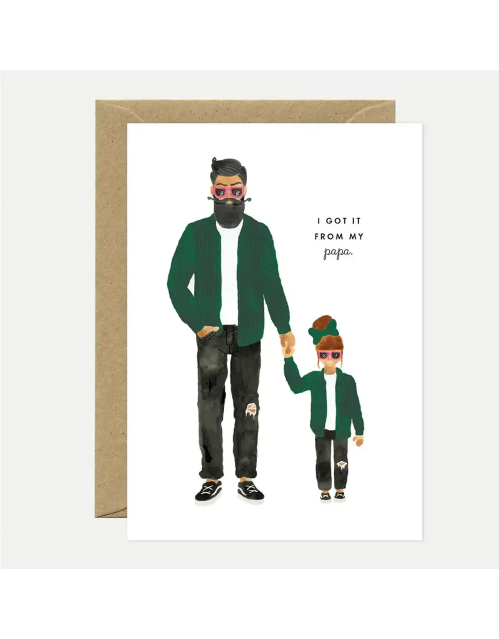 All The Ways to Say Wenskaart - Papa Daughter - Dubbele kaart + Envelop