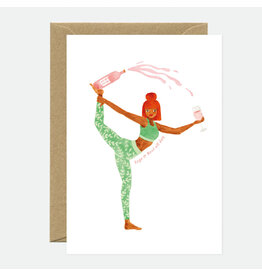 All The Ways to Say Wenskaart - Yoga Rosé - Dubbele kaart + Envelop