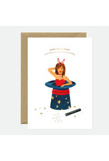 All The Ways to Say Wenskaart - Magical Birthday, Gold - Dubbele kaart + Envelop