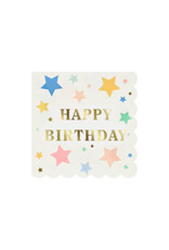 Meri Meri Servetten L - Happy Birthday Stars - 16st