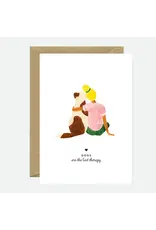All The Ways to Say Wenskaart - Dog therapy - Dubbele kaart + Envelop