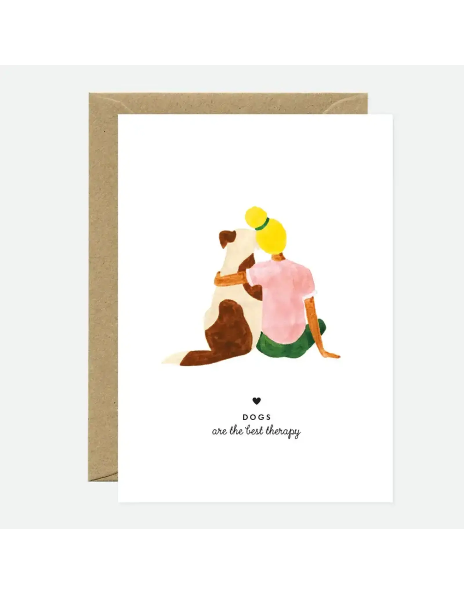 All The Ways to Say Wenskaart - Dog therapy - Dubbele kaart + Envelop