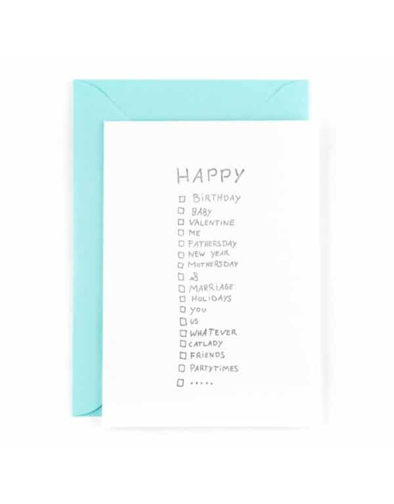 Studio Flash Wenskaart - Happy... ✓ - Postkaart + Envelop