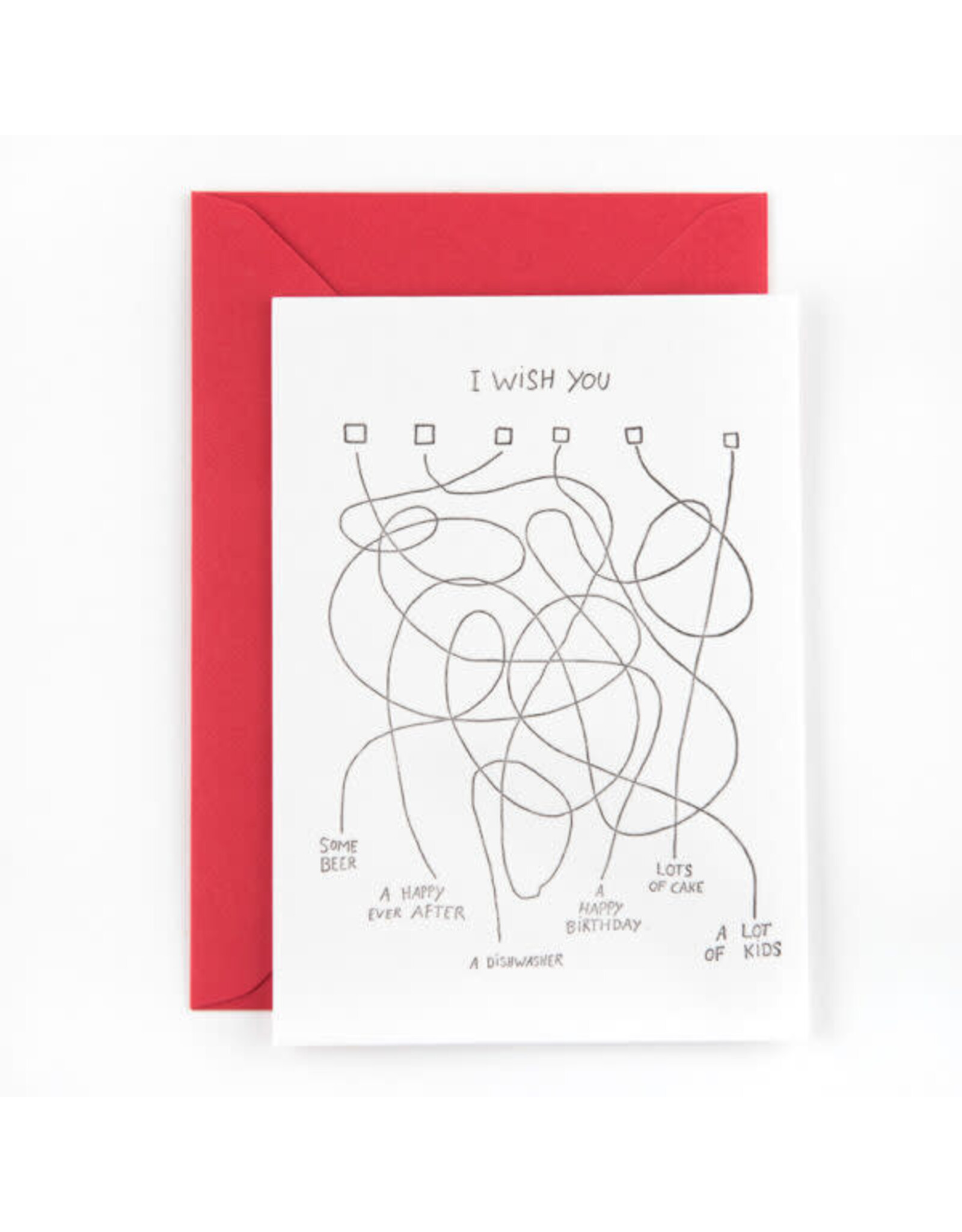 Studio Flash Wenskaart - I wish you... - Postkaart + Envelop