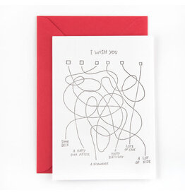 Studio Flash Wenskaart - I wish you... - Postkaart + Envelop