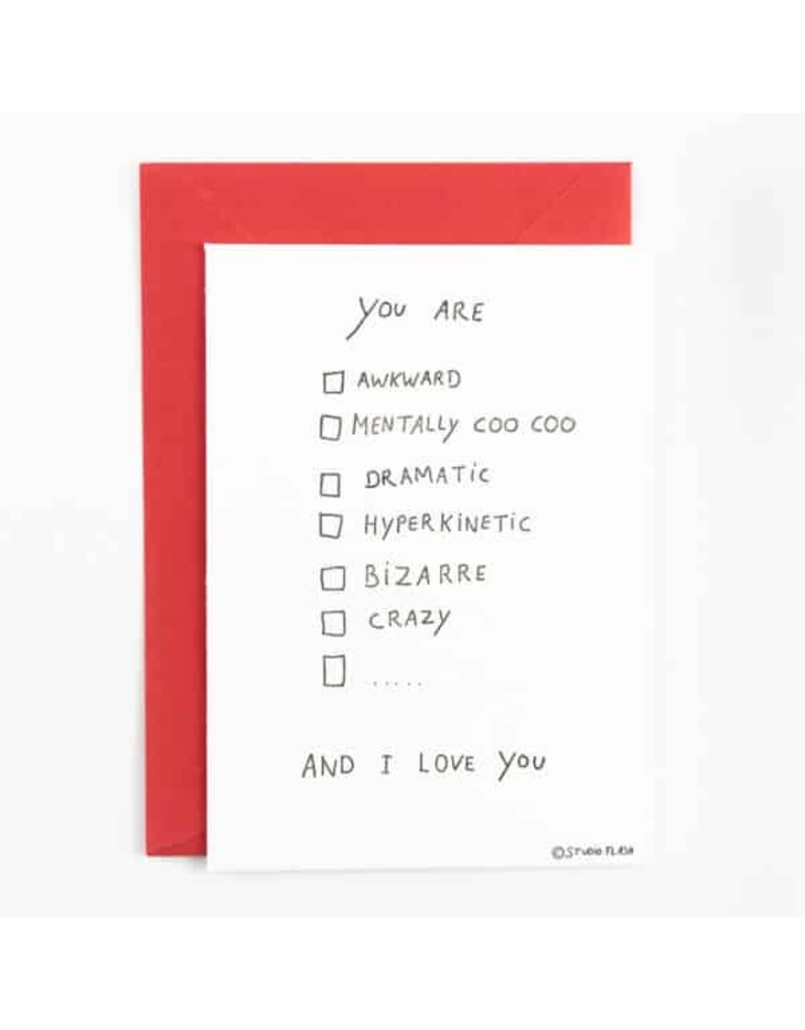 Studio Flash Wenskaart - You are... - Postkaart + Envelop